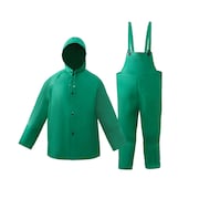 2W INTERNATIONAL Chemical Suit, Large, Green 8035-SA L